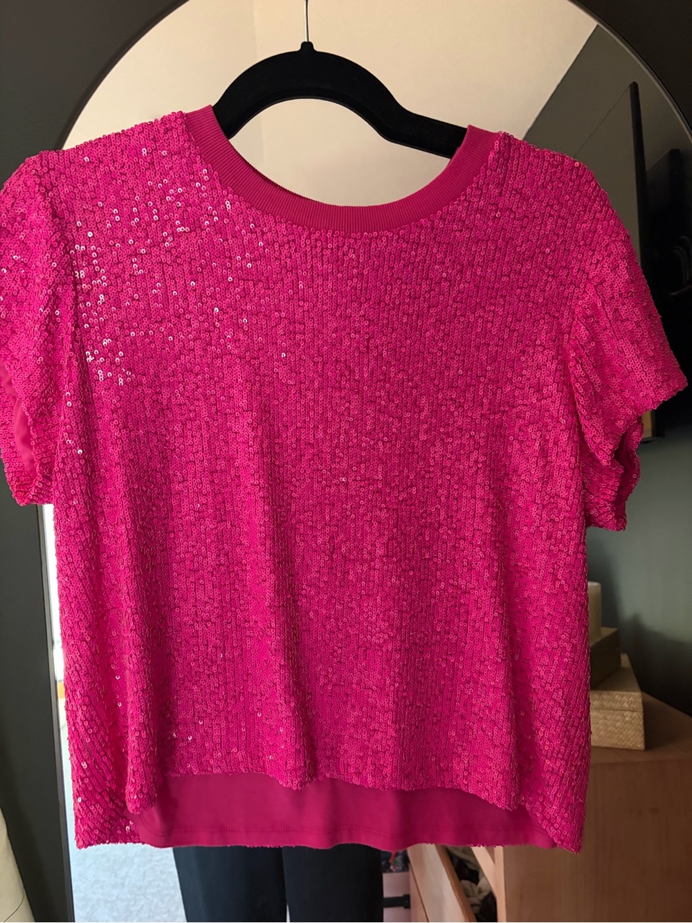 Generation Love Fuchsia Sequin Short Sleeve Tee